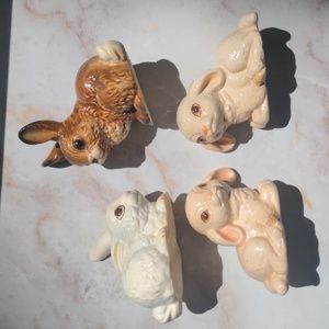 Goebel Easter lambs and bunnies - vintage German rabbit lamb